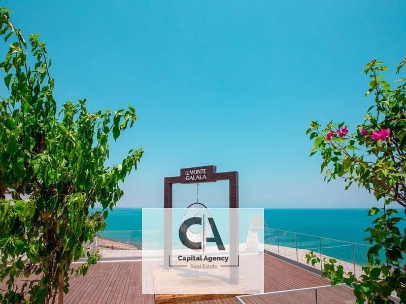 Own a chalet for sale fully finished without 0% down payment in the heart of Ain Sokhna IL Monte Galala , with installments over the longest period 0