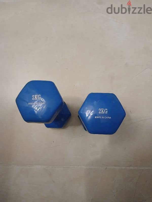 Used 2kg dumbbells 1