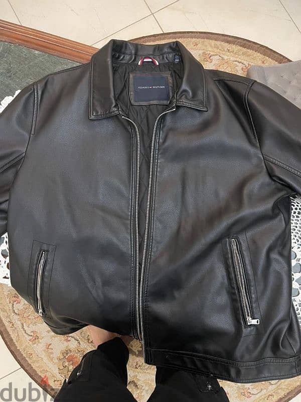 Tommy jacket original leather - جاكت تومي جلد طبيعي استيراد 0