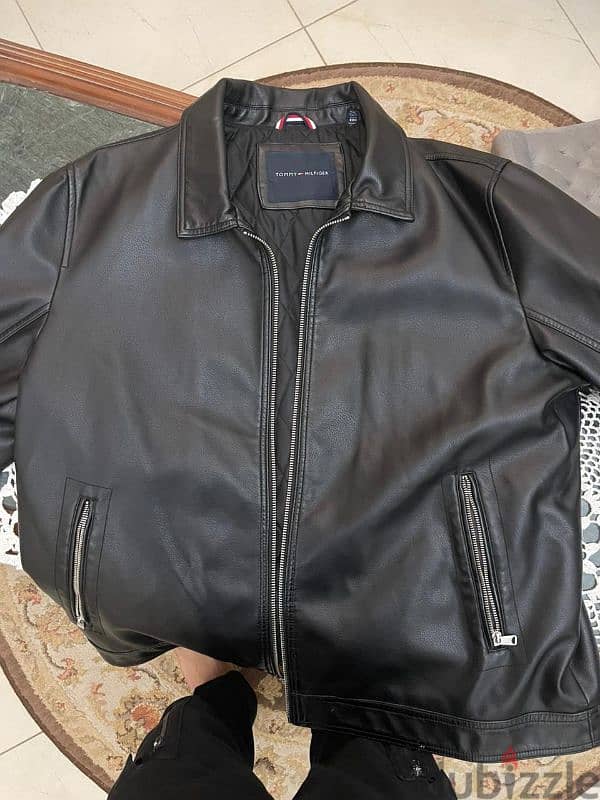 Tommy jacket original leather - جاكت تومي جلد طبيعي استيراد 1