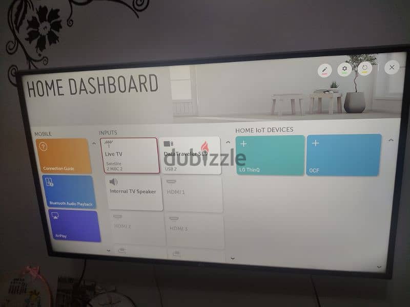 49بوصه مع ريسيفر داخلى شاشه Lg smart 0