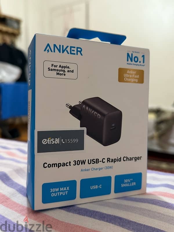 شاحن anker 30 watt type-c 0