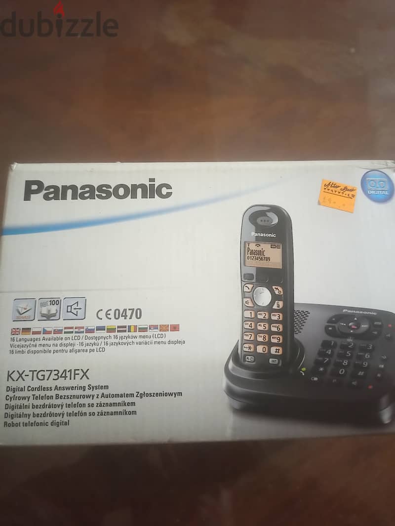 Panasonic Digital Cordless Answering System,هاتف ارضي لاسلكي 0