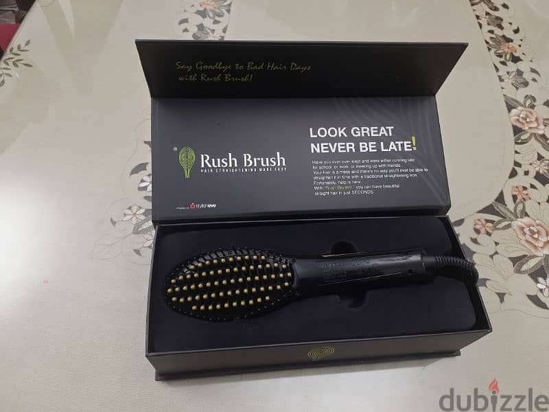 Rushbrush hair straightener brush S2 look great never be late! 0