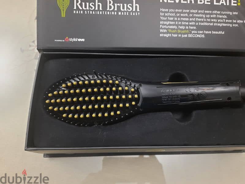 Rushbrush hair straightener brush S2 look great never be late! 1