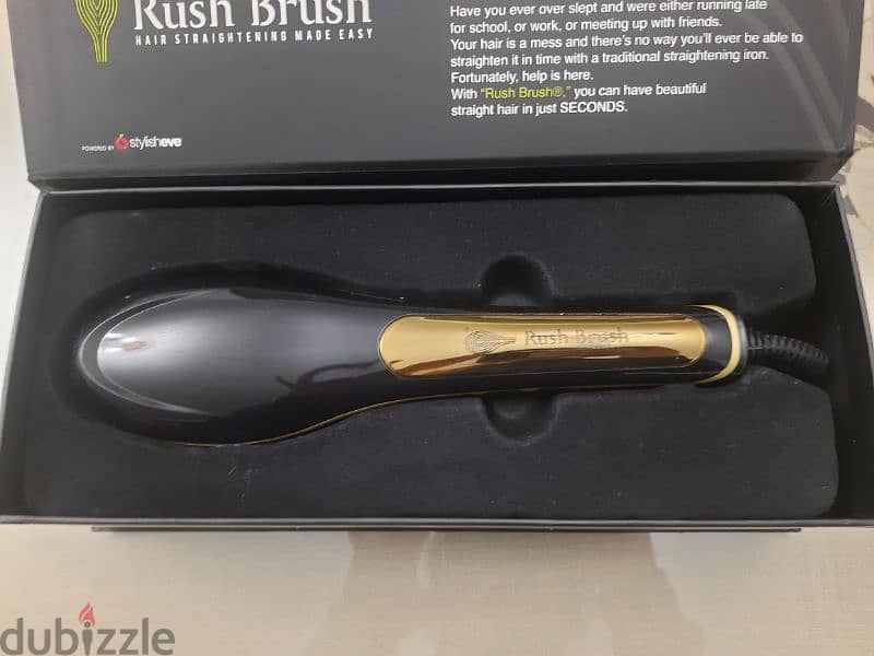 Rushbrush hair straightener brush S2 look great never be late! 2