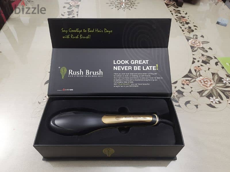 Rushbrush hair straightener brush S2 look great never be late! 3