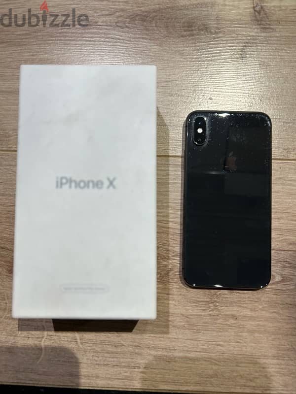 iphone x 256 with box 0