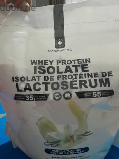 whey protein isolate 2.27kg 55 servings جاي من كندا