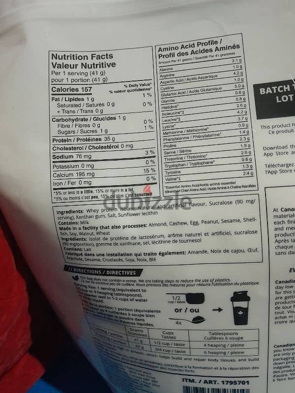 whey protein isolate 2.27kg 55 servings جاي من كندا 3