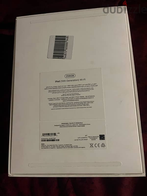 iPad 10th generation Blue 256G Only Wifi 1