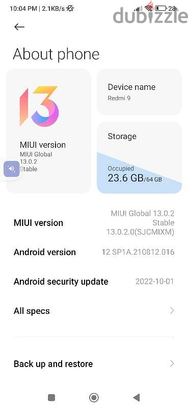 Redmi 9 بدون صيانه ممتاز 2