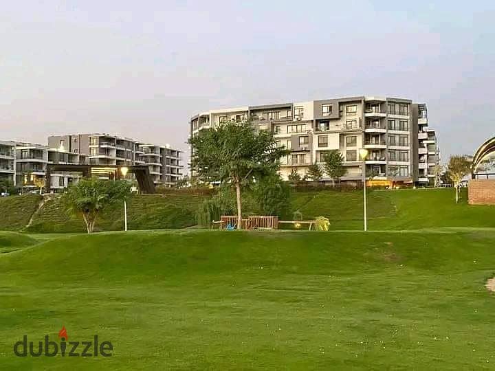 For sale, the last studio, 70 m, with the largest garden in Taj City on the Suez Road, at half the price 0