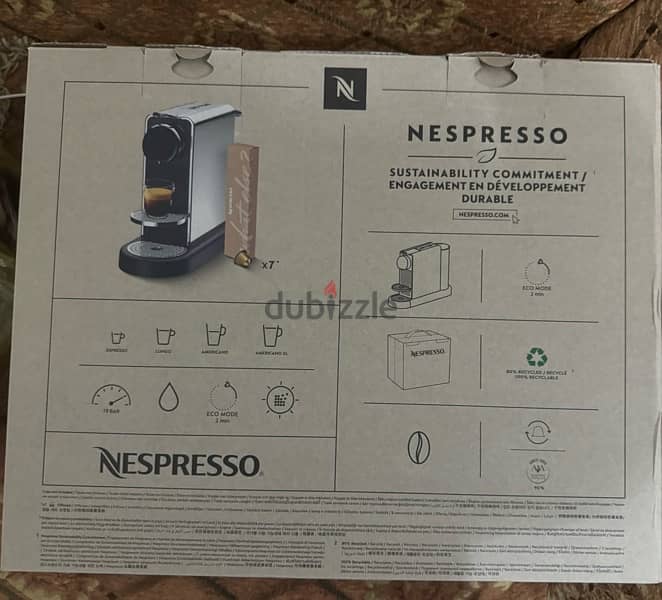 Nespresso CitiZ Platinum C140 Original Stainless Steel Coffee Machine 7