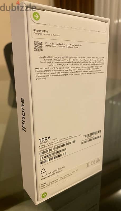 Iphone 16 Pro, Black Titanium, 128 GB 0