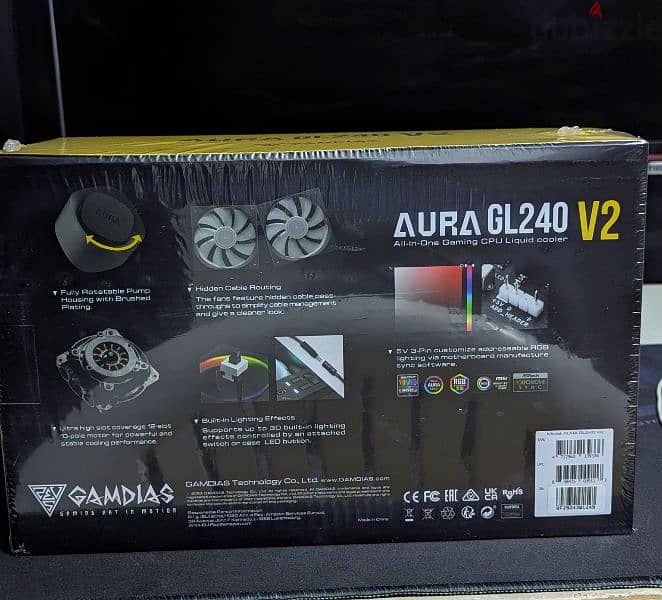 تبريد مائي GAMDIAS AURA GL 240V2 1