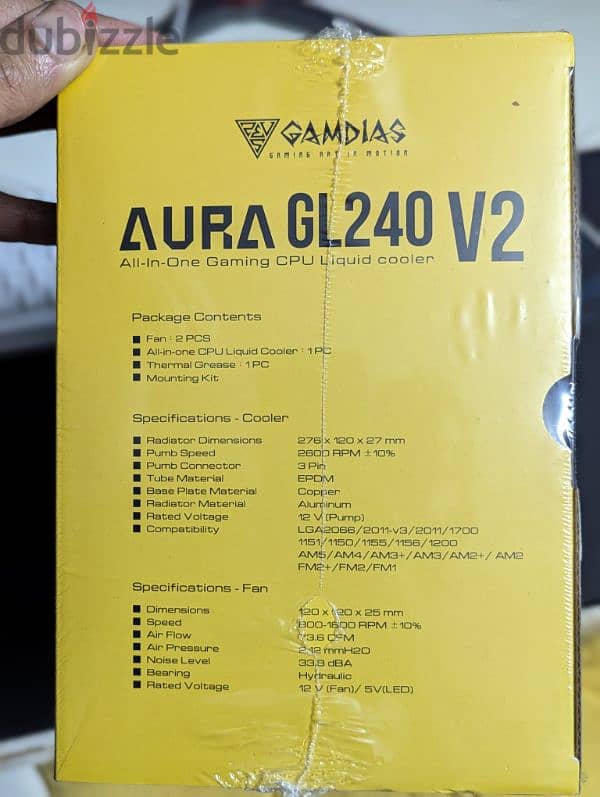 تبريد مائي GAMDIAS AURA GL 240V2 3