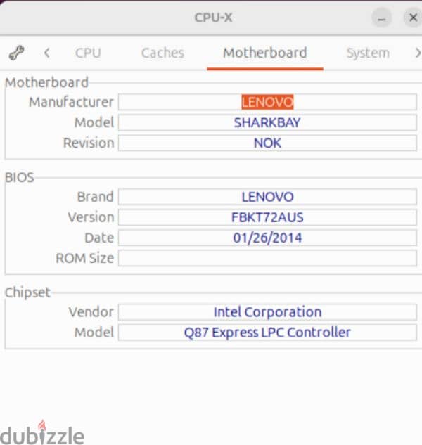 Lenovo Computer I5 4th gen, 8 GiB ram. Lenovo ThinkCenter M93p 4