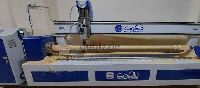 مخرطة  cnc  للأخشاب والارتليون وال pvc 0