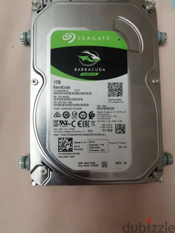 seagate 1TB sata HDD 0