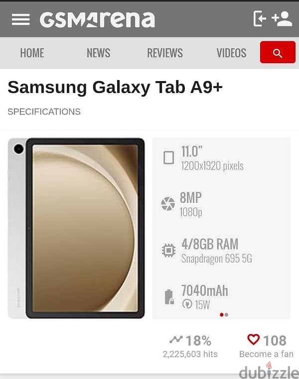 samsung tab a9 plus 11 inch 8