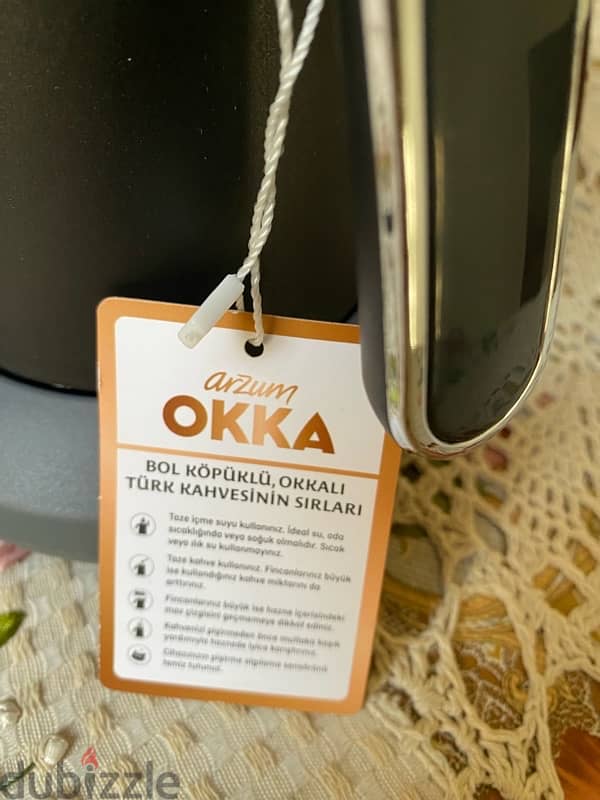 OKKA Turkish coffee maker brand new جديده لم تستخدم 4