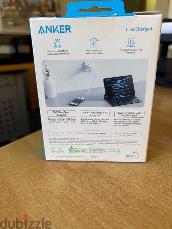 Anker 2-port High-speed charger 20W 2