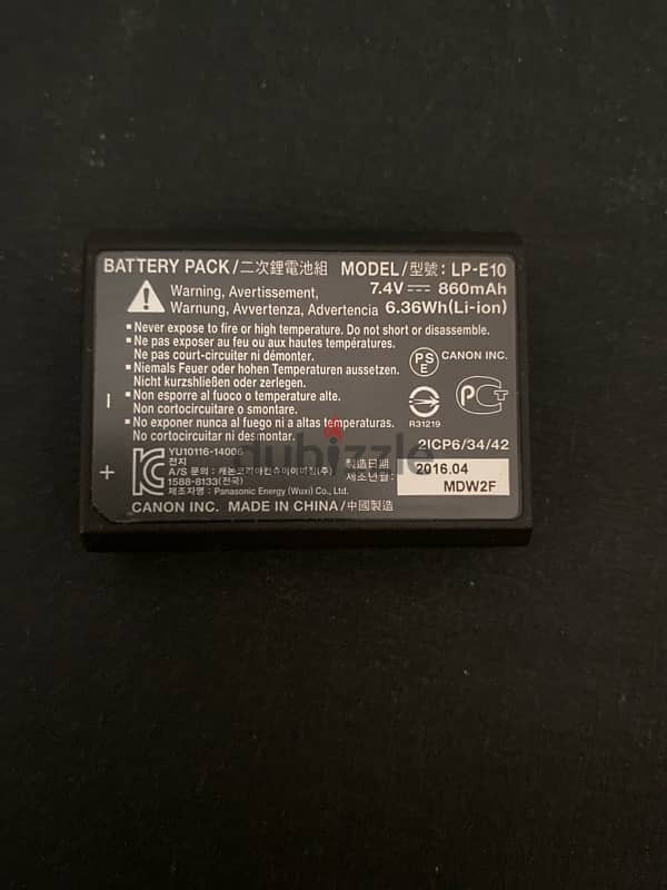 CANON BATTERY LP-E10 1