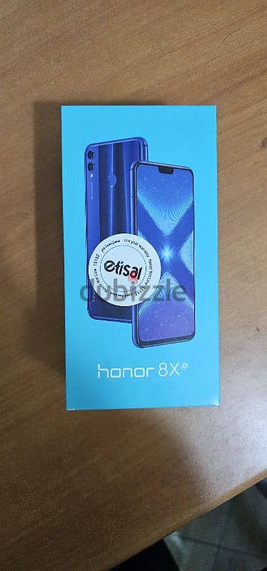 موبايل honor 8x ٤ رام ذاكره ١٢٨ لون ازرق بحاله ممتازه 0