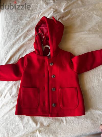 Old Navy red jacket 9-12 months as new