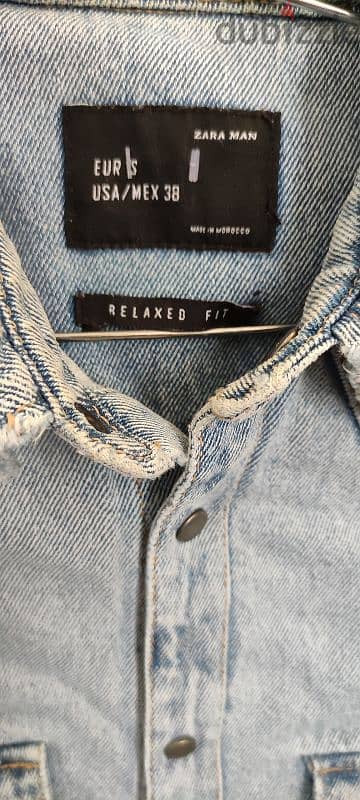 جاكيت جينز زارا اصليZara original jeans jacket 4