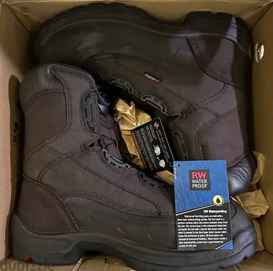 Water Proof SPECIAL Red Wing 3240 Brown Safety Shoes - Size 45