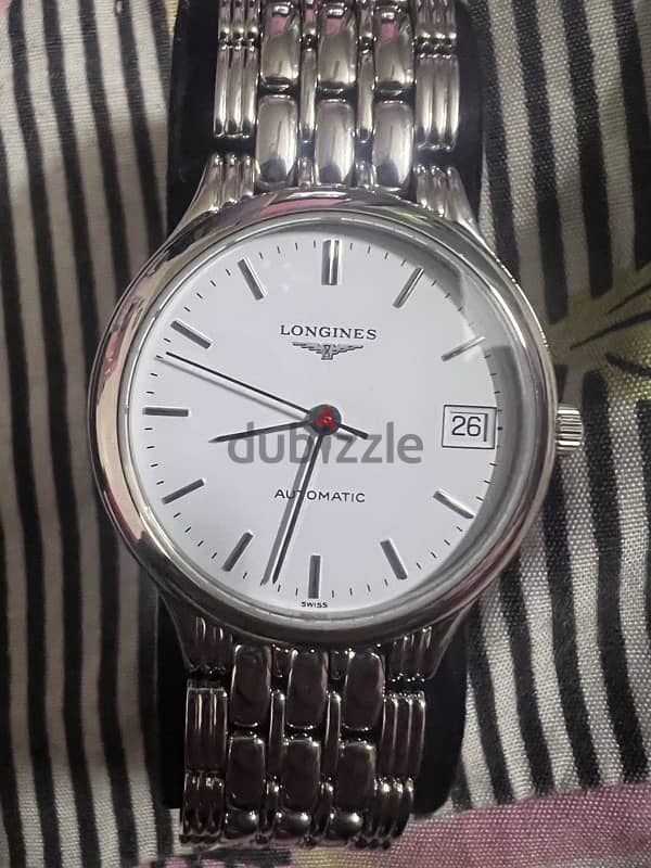 ساعة Longines سويسرى اصلى بالعلبة و الكارت و الكود 1