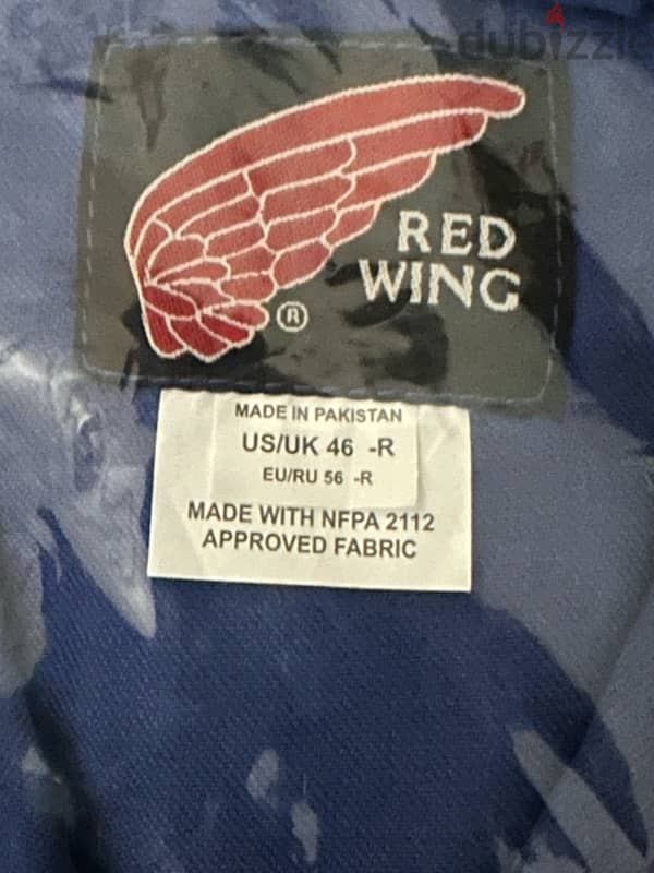 Red Wing FR Royal Blue Original Safety Coverall - Size US/UK 46-R 1