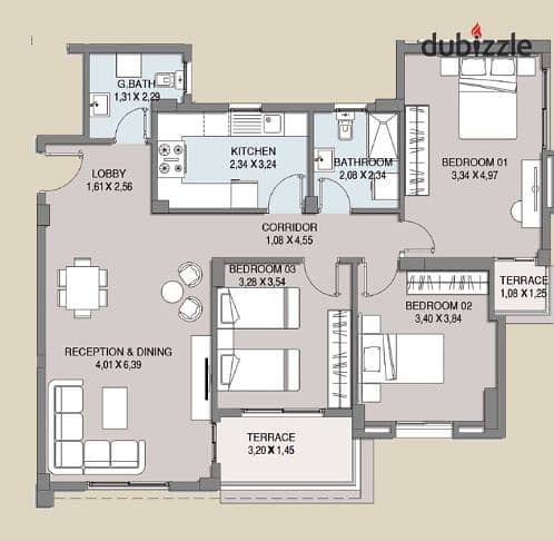 Apartment 130m in New Zayed (West View - New Zayed) 10% down payment and delivery within a year 0