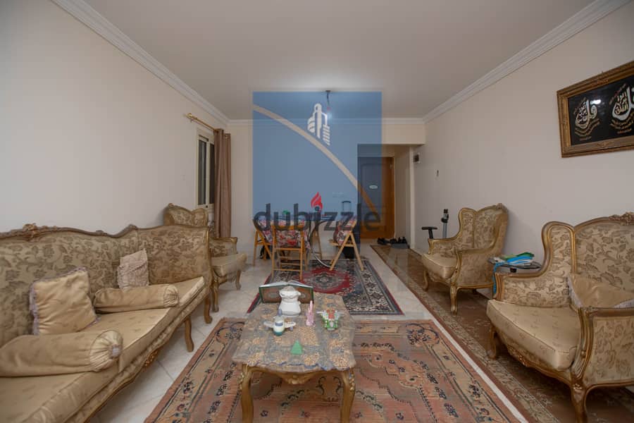 Furnished apartment for rent, 100 m - Al-Syouf - Mostafa Kamel Street - steps from Riad Al-Ammar Compound - 8,000 EGP cash. 0