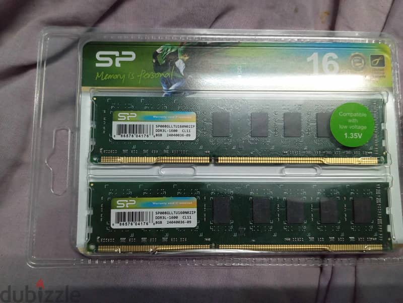 رام 16 ddr 3  8*2 استيراد امازون المانيا لسه جديدة متفتحتش تردد 1600 0