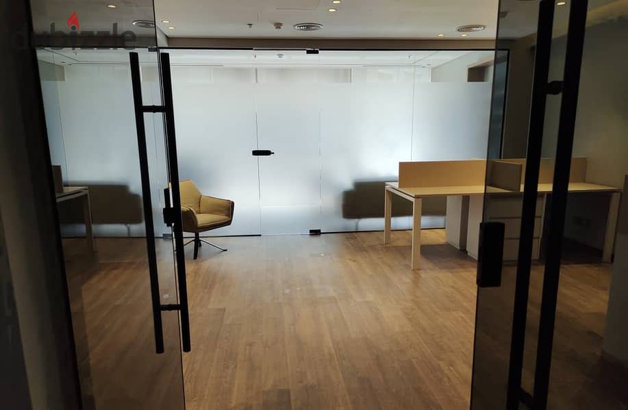 Administrative office with furniture in Mall 5A Waterway Prime Location Cairo Festival City, Downtown and Ring Road, Fifth Settlement entrance, New Ca 0