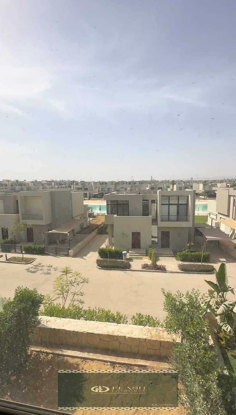 last town house for sale in Azha El Sokhna - with the lowest price - fully finished - view lagoon - Ready to delivery 0