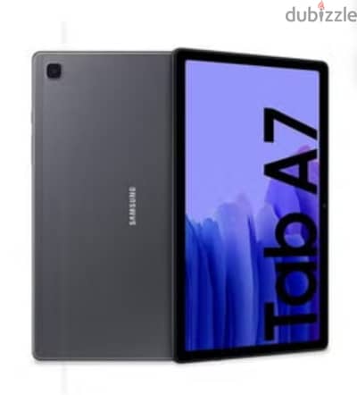 Samsung tab a7 مع شاحن و علبة و جراب