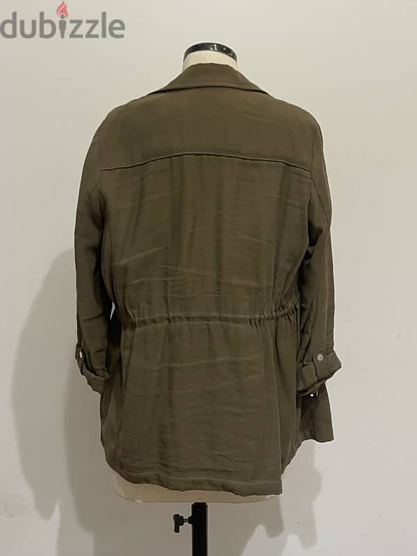 Zara olive green jacket 3