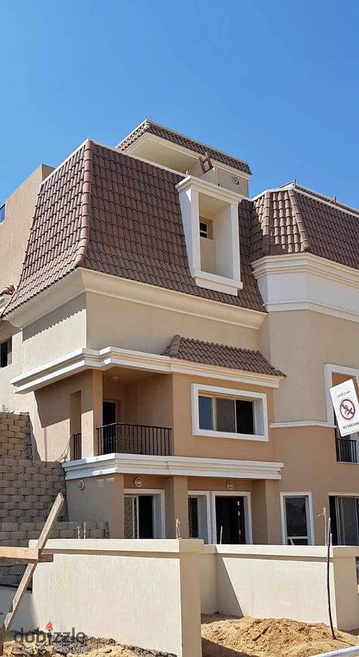 S villa for sale in **Sarai Compound, New Cairo**, with a 42% discount. 0