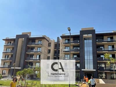 With a very special cash discount, an apartment for sale in a garden in the heart of the Fifth Settlement next to the American University in Azad