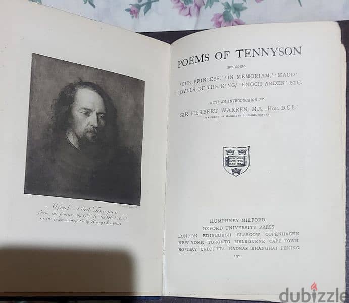 The poems of Tennyson - Oxford edition 1921 0