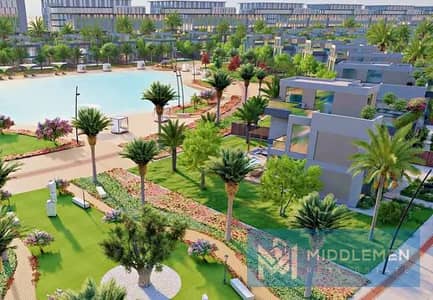 town house 280m prime location directly on the lake , saada horizon new cairo