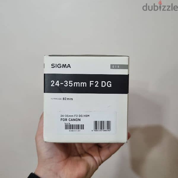 عدسة كانون سيجما Sigma Art 24-35 EF f/2 1