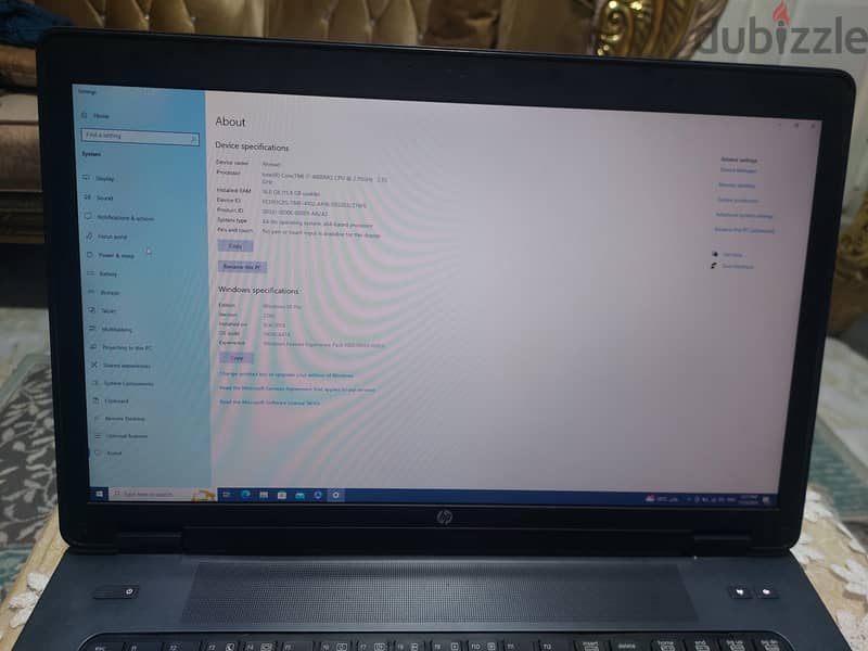 لابتوب hp book g2 17 للبيع 1