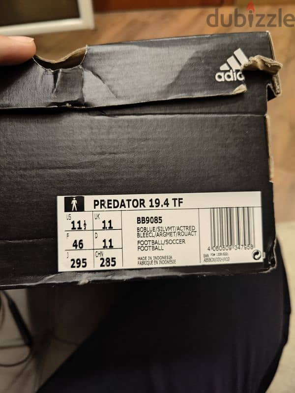 adidas Predator 19.4 TF BB9085 جزمة كورة مقاس 43 3