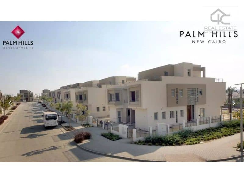 for sale twin house 338m in palm hills new cairo ready to move under price prime location 0