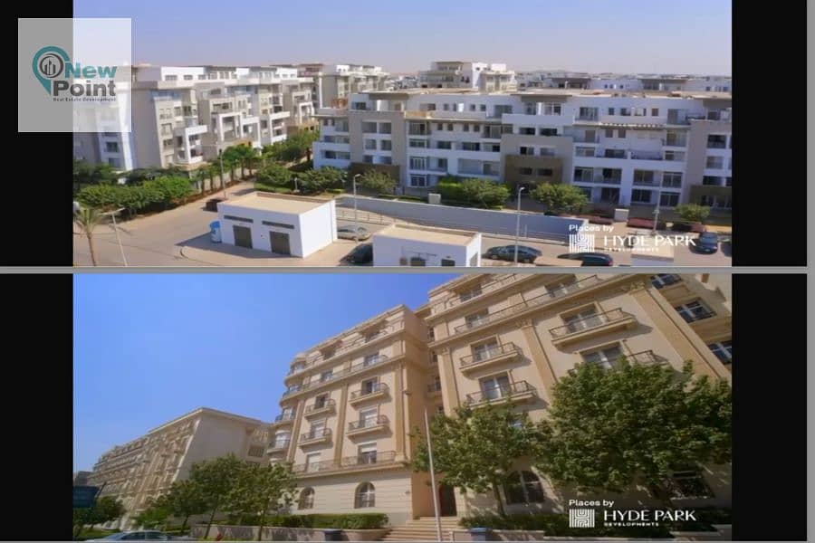 بمقدم 500 الف امتلك شقة متشطبة بالكامل لاول مرة من كمبوند هايد بارك التجمع الخامس  Hyde Park New Cairo Compound 0